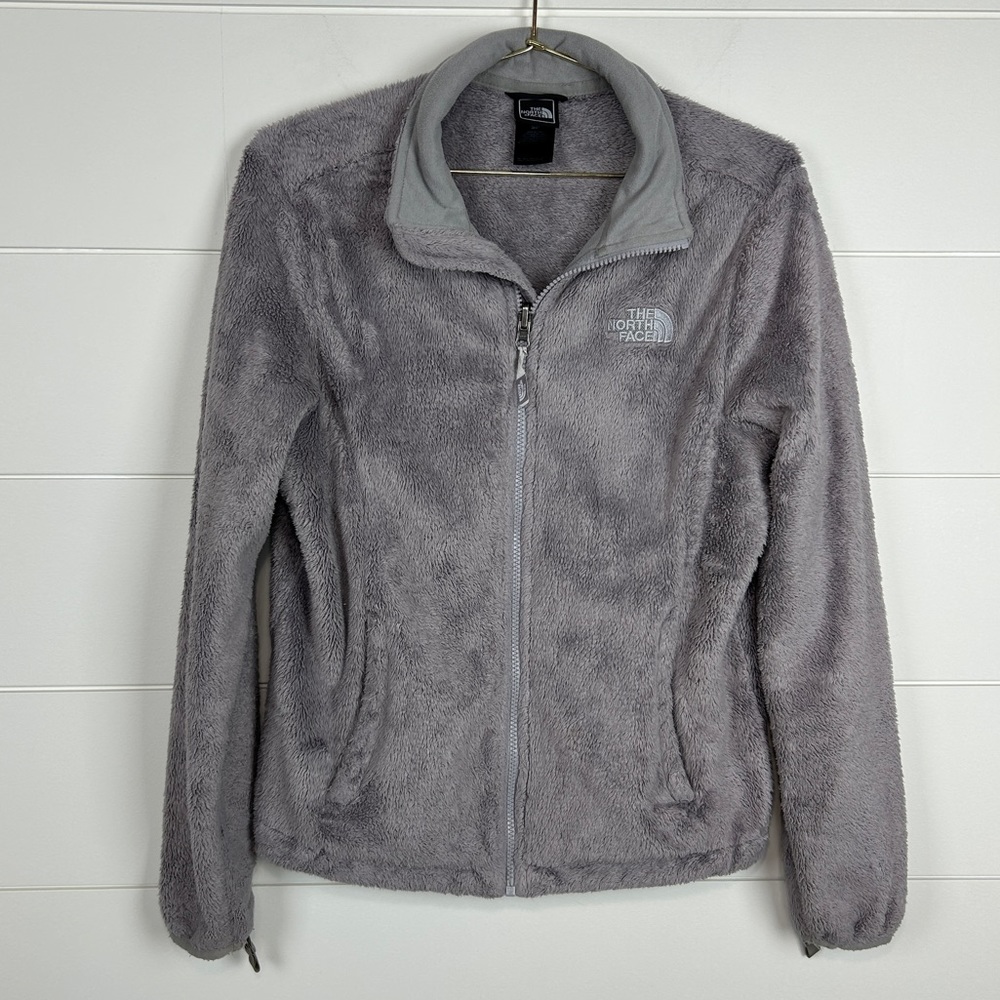 The North Face Women’s Gray Fleece Jacket Size Small Full Zip - Picture 2 of 15